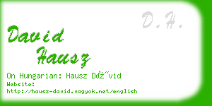 david hausz business card